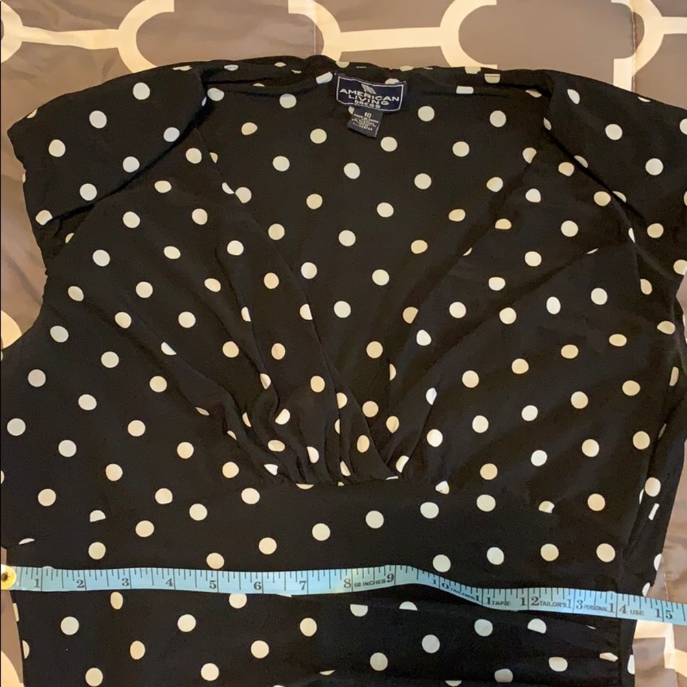 American Living Dress Polka Dot Dress Size 10 - Picture 4 of 4